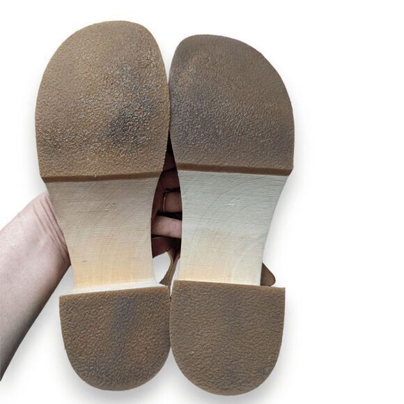 Swedish Hasbeens Gittan clog sandals size 41 brown leather retro boho - Picture 5 of 5